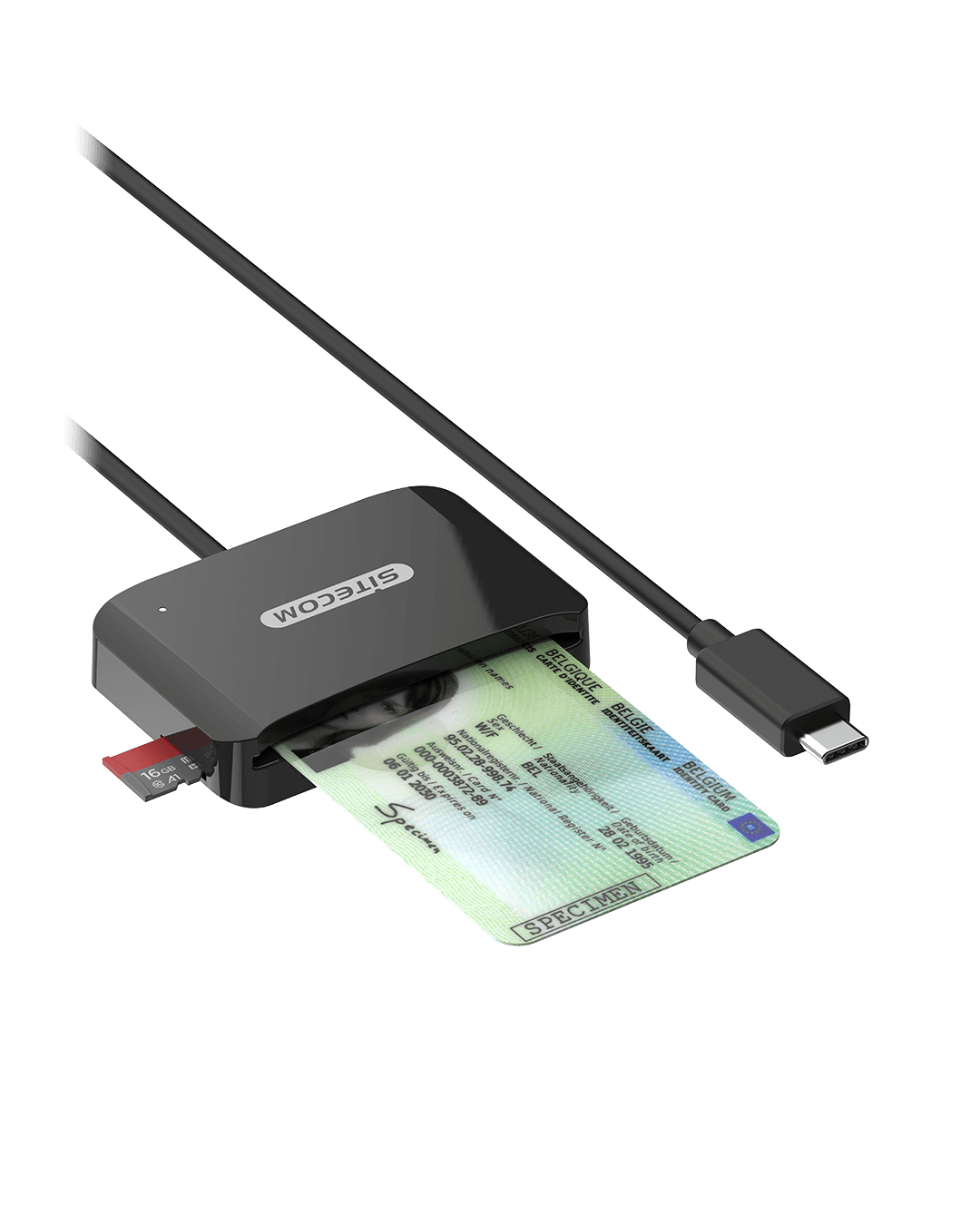 Sitecom - USB-C ID Card Reader - MD-1002