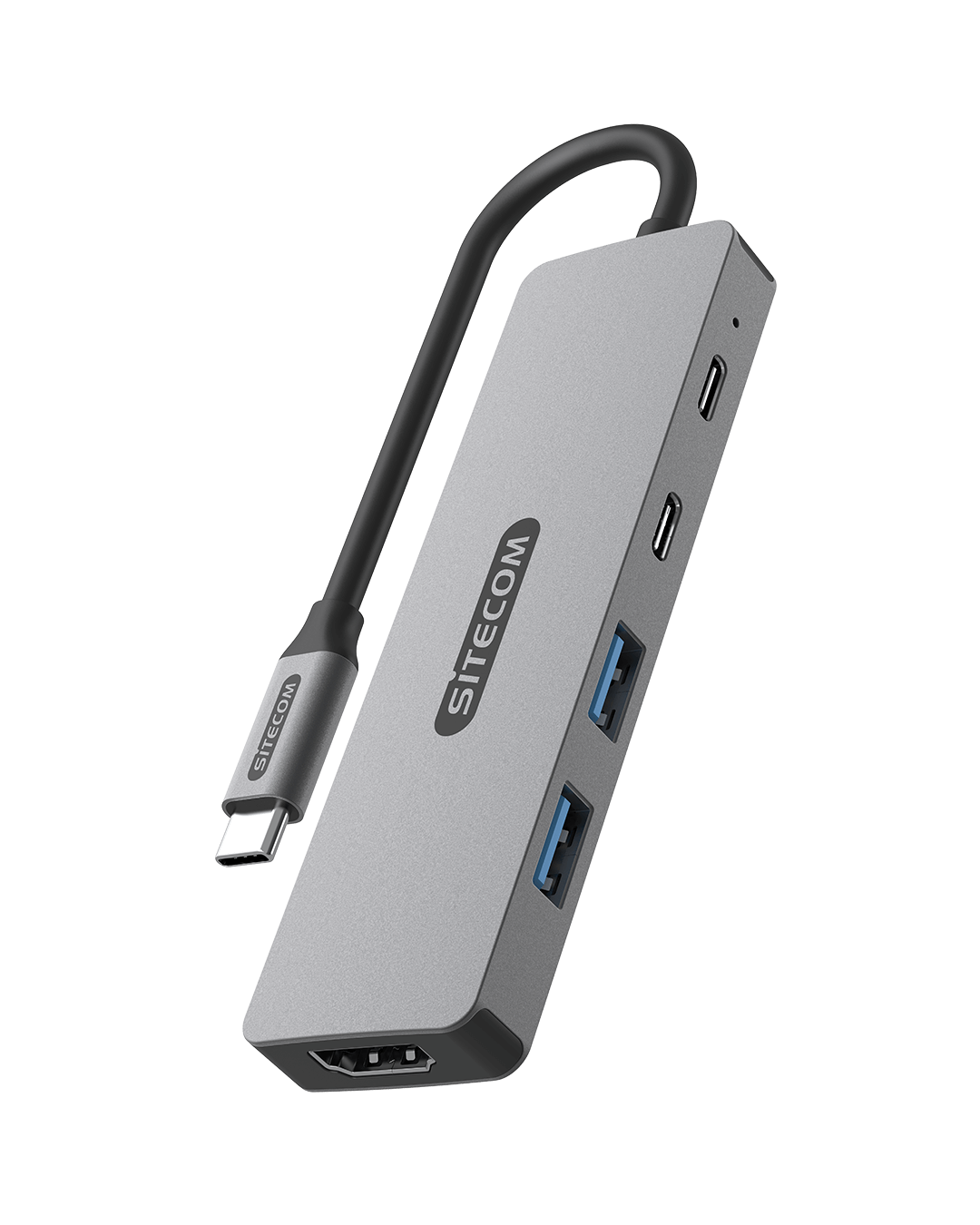 Sitecom - 5 in 1 USB-C Power Delivery Multiport Adapter - CN-5502