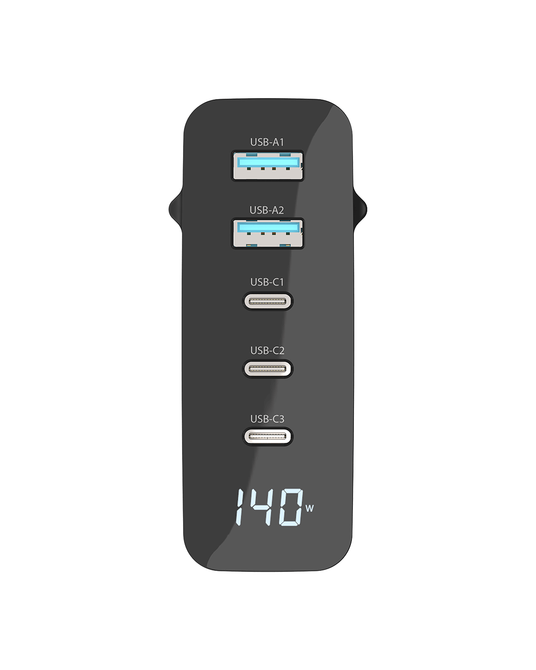 Sitecom - 140W GaN Power Delivery Wall Charger with LED display - CH-1003