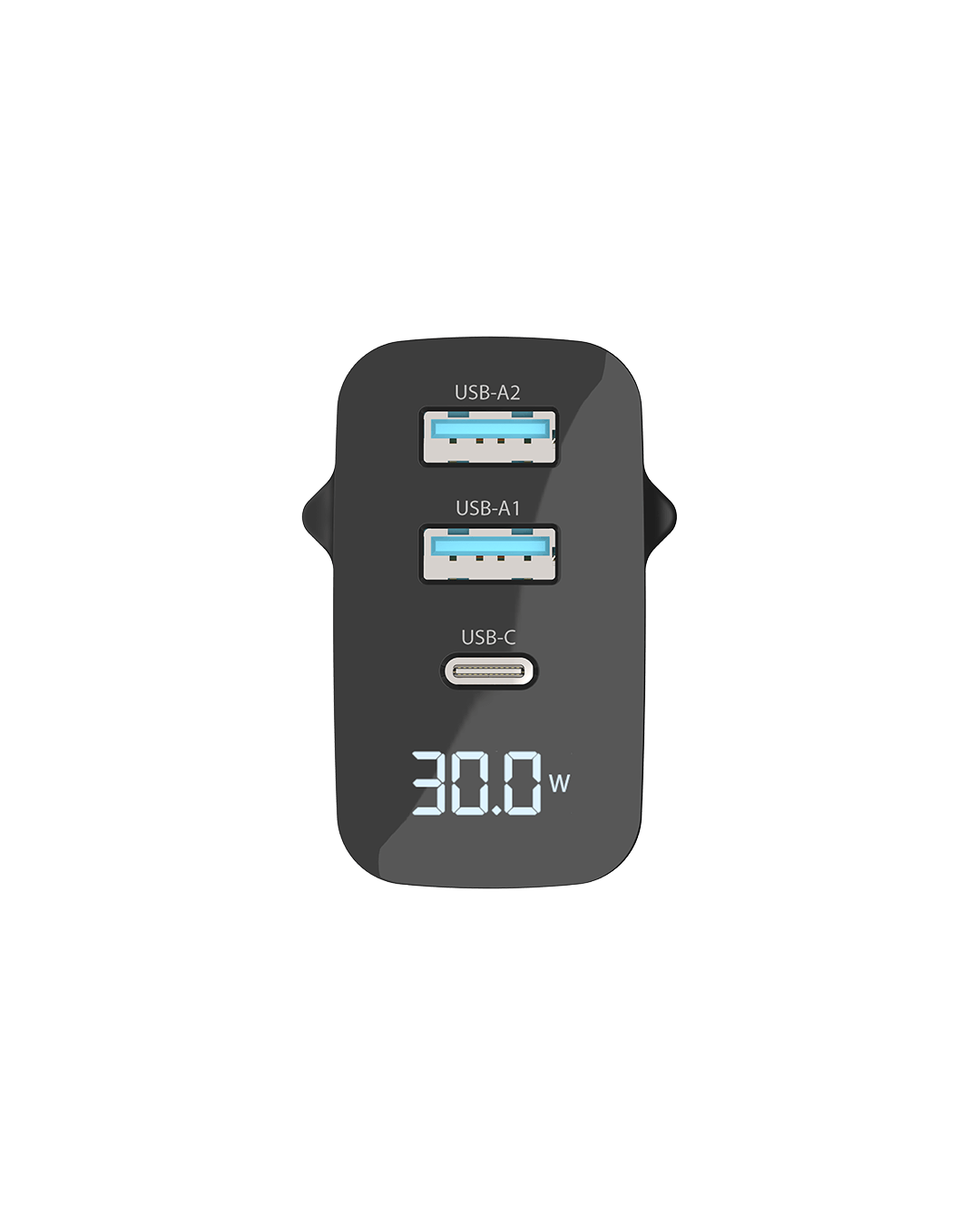 Sitecom - 30W GaN Power Delivery Wall Charger with LED display - CH-1001