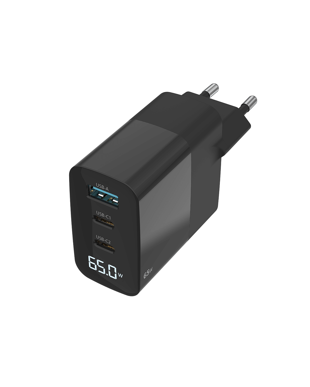 Sitecom - 65W GaN Power Delivery Wall Charger with LED display - CH-1002