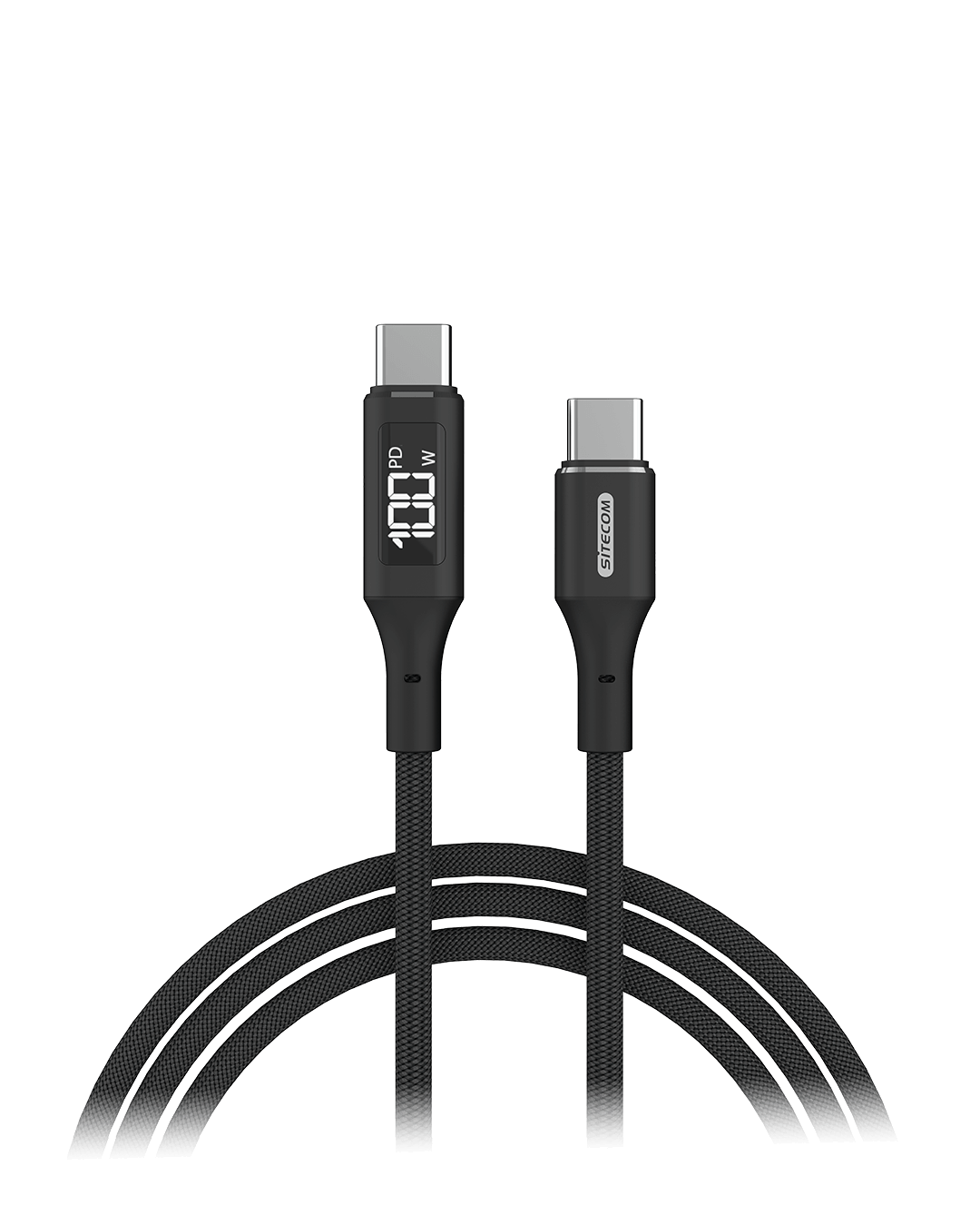 Sitecom - USB-C to USB-C Power cable with LED display - CA-1005