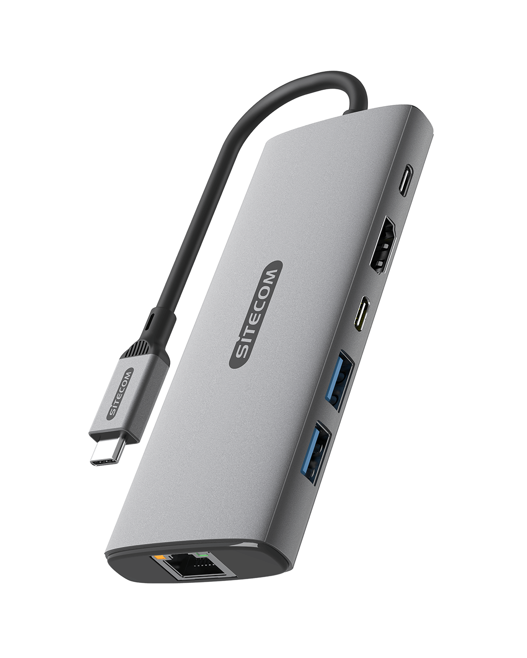 Sitecom - 6 in 1 USB-C Power Delivery GEN2 Multiport Adapter - CN-5506